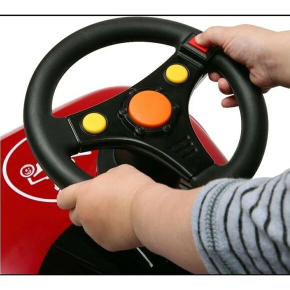 Radio Flyer 6v Racer Ride On Car for toddlers with round printed playmat - Picture 11 of 11